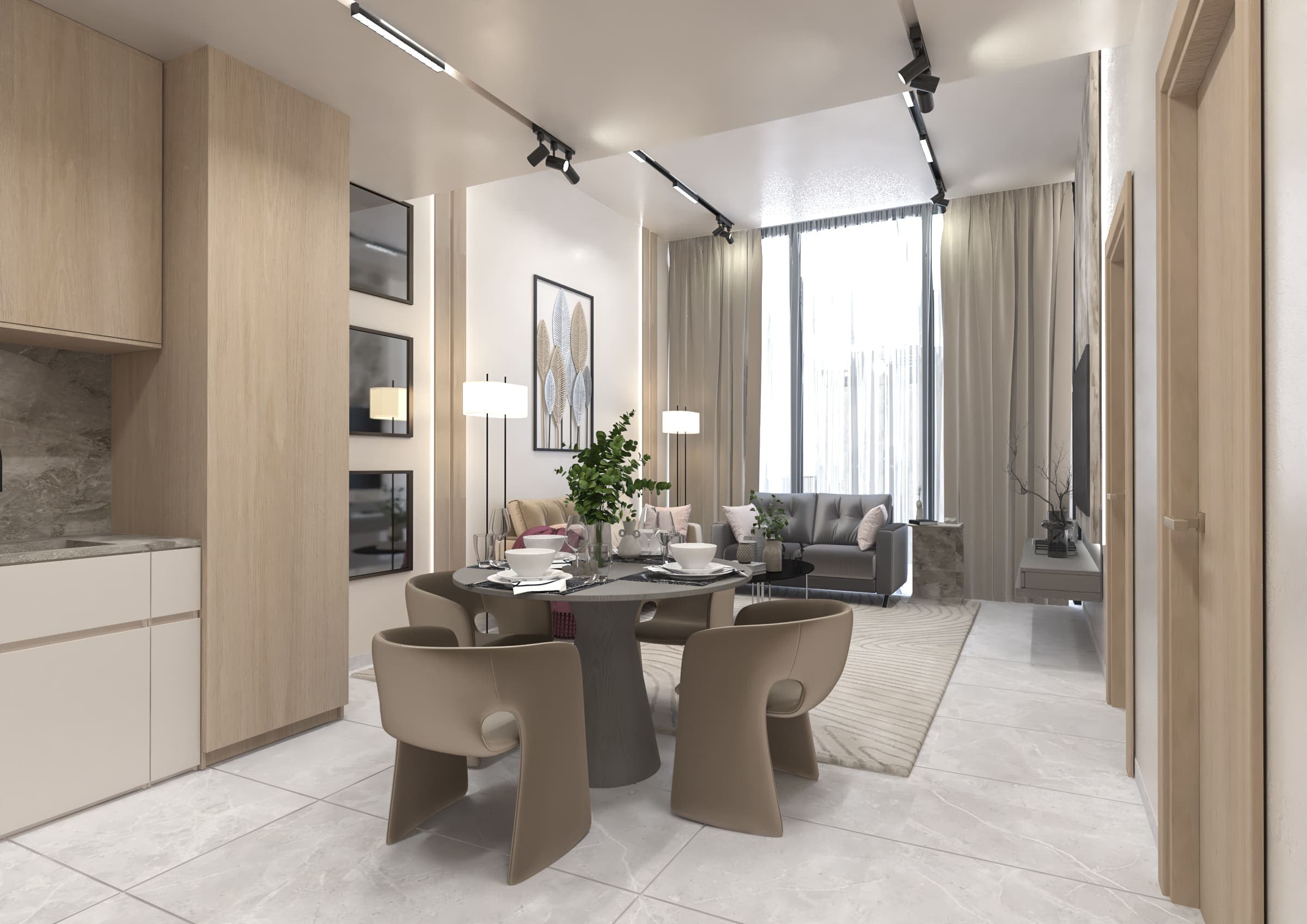 Luxury TV Lounge Interior at Chapter 01 by Newbury Developments